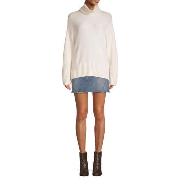 Slouchy Turtleneck Sweater Women's - obrazek 2