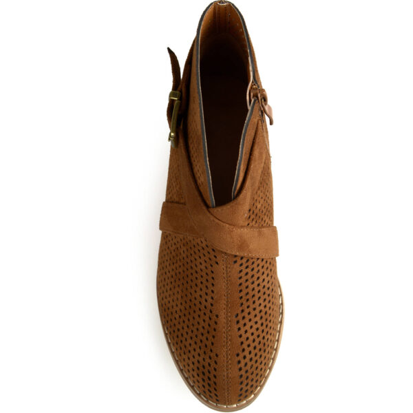 Red Mens Risley Shoe Derbys - obrazek 3